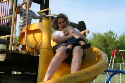 Mommy won't be going on any rides with me!
