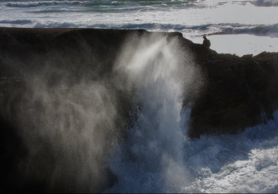 Backlit spray