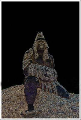 HDR and very manipulated sand-gladiator