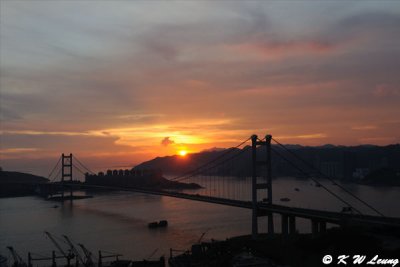 Tsing Ma Bridge at sunset DSC_1223