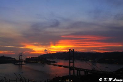 Tsing Ma Bridge at dusk DSC_1263