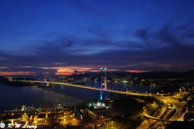 Tsing Ma Bridge @ blue hour DSC_1296
