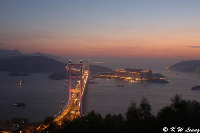 Tsing Ma Bridge at dusk 02