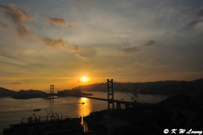 Tsing Ma Bridge at sunset DSC_1184
