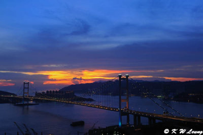 Tsing Ma Bridge at dusk DSC_1276