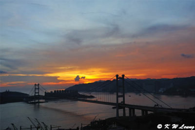 Tsing Ma Bridge at dusk DSC_1237