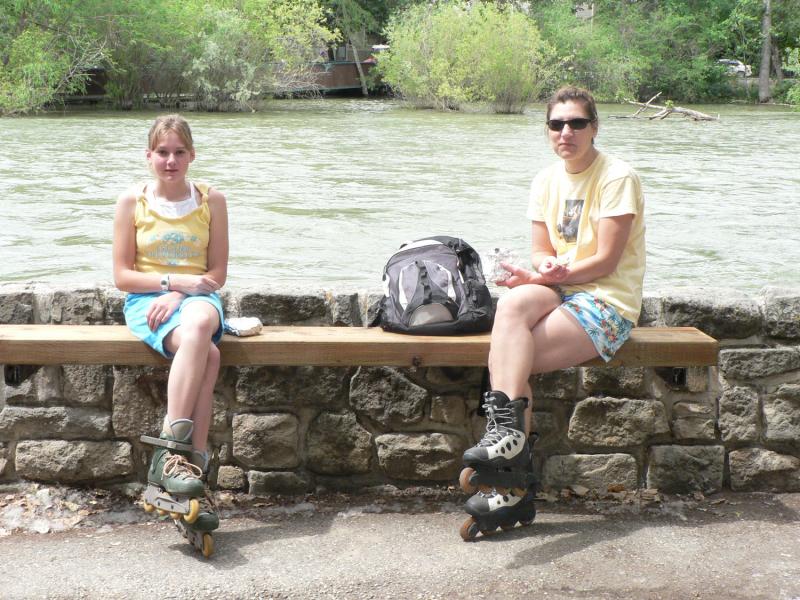 Skaters, cyclists, runners and more share the path