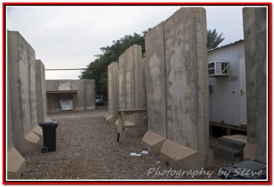 T-Walls to keep us safe from incoming