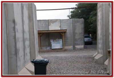T-Walls to keep us safe from incoming