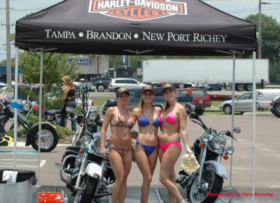 Harley Davidson Bike Wash-Abby, Casey and Melissa
