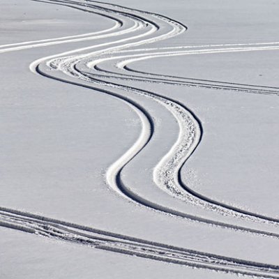 Tracks On Frozen Farren Lake 20120226
