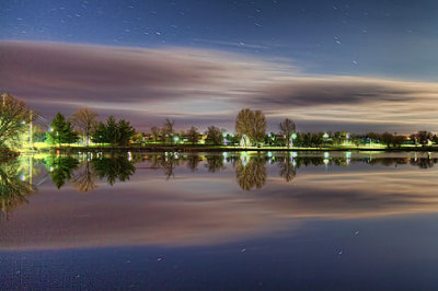 Lower Reach Basin At Night 20120404