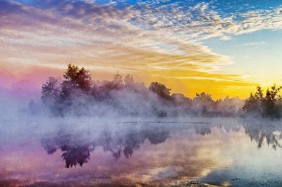 Misty Rideau Canal At Sunrise 26002