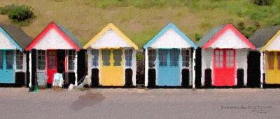Bournemouth Beachouses Art
