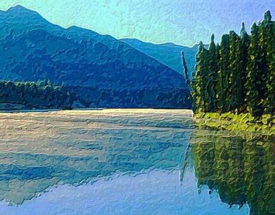 Lake & Pines Art