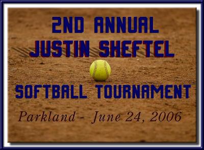 2nd Annual Justin Sheftel Softball Tournament