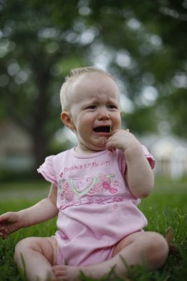 Daddy's Little Girl...at least that's what her shirt says...I don't think she agrees