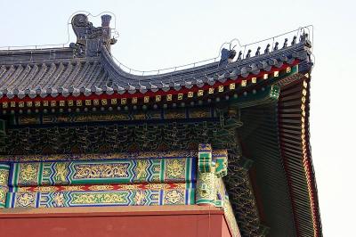 Beijing - Temple of Heaven roof corner