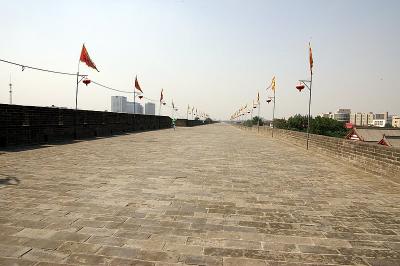 Xi An City Wall top at West Gate