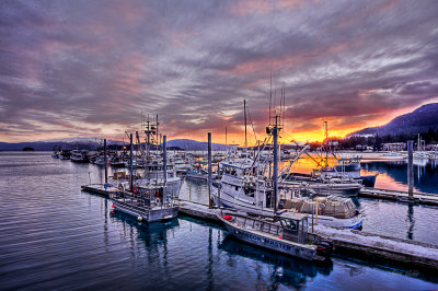 Sunset on the harbor-.jpg