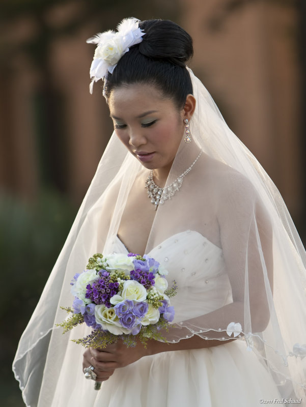 Bride and Bouquet 