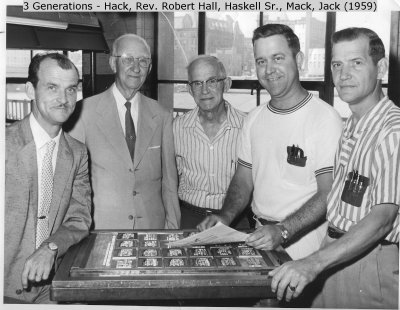 Three Generations of Hall Men - 1959