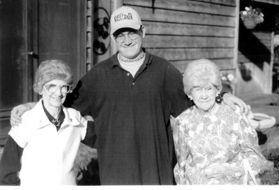 Aaron Hall with Grandma Nellie ( Murray) Oberosler - left - and Grandma Jesse (Clements) Peterson - 1994