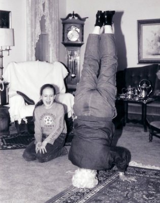 Betty Hall Standing on Her Head - 2000