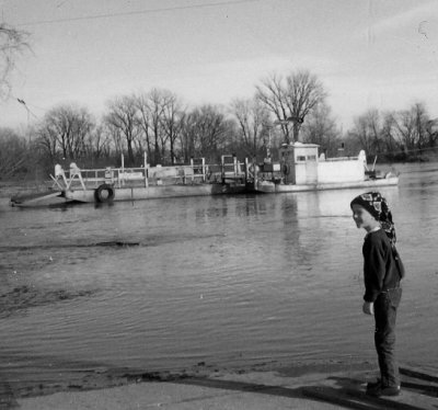St. Francisville Ferry 1968. Dan Hall at 11.