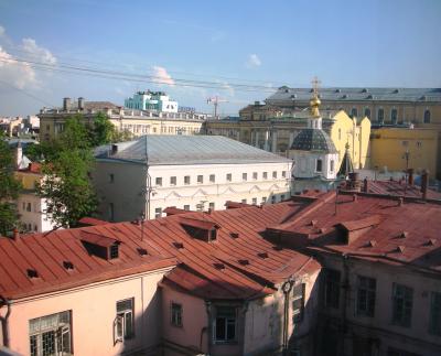Moscow Roofs & Church near Hotel