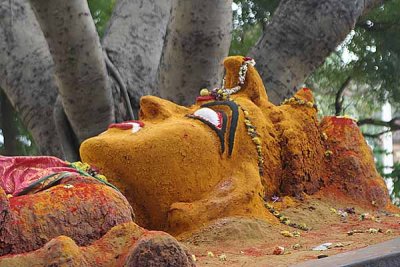 Reclining clay goddess near Salem, Tamil Nadu http://www.blurb.com/books/3782738