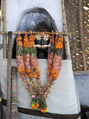 The powerful village God Sudalai. Tirunelveli District, Tamil Nadu.