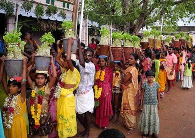 Mulaipari festival in Kuvathupatti village, Tamil Nadu, India