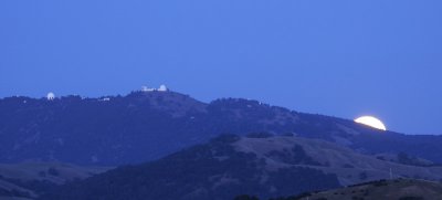 The Rose Moon and Mount Hamilton