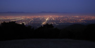 Santa Clara Valley at Dusk