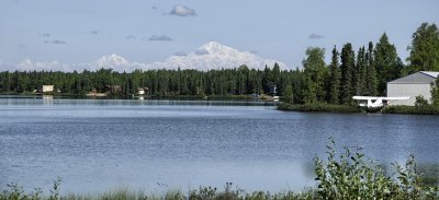 Denali from the shores of Kashwitna Lake