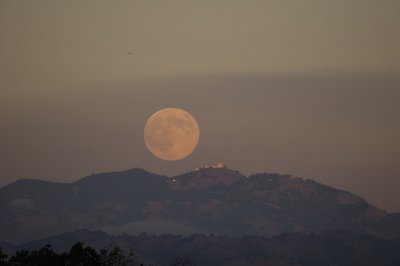 The Hunters Moon Rising over Mt. Hamilton