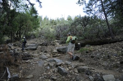 Starting our Ascent on the Pohono Trail