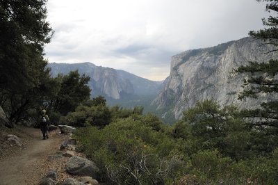 Descending on the 4 mile trail