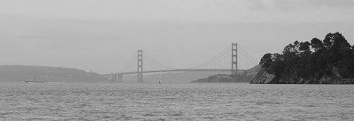 View of the Golden Gate Bridge from the ferry