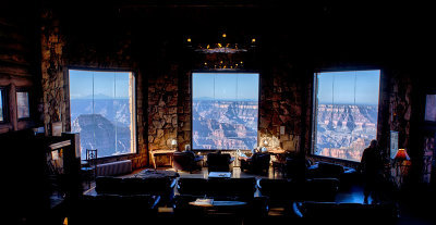 Early morning at the Grand Canyon Lodge