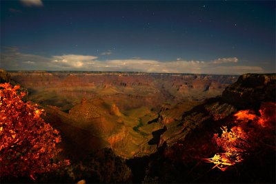 Moon Lit Grand Canyon