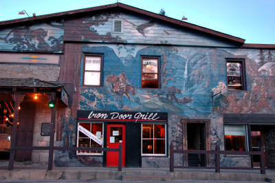 Wall painting on the Iron Door restaurant