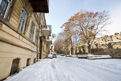 Old City with snow