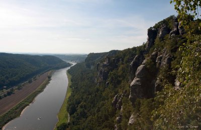 Elbsandstein Mountains and the Elbe River