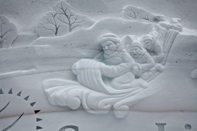 Sculpture sur neige