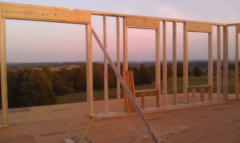 Another view of the front wall