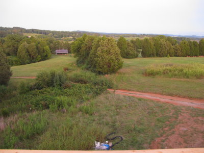 View from the top floor at sunset, 2011-08-21