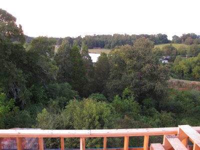 View from the top floor at sunset, 2011-08-21