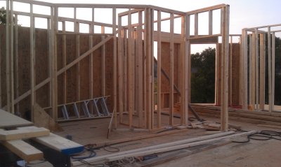 The beginnings of the guest room